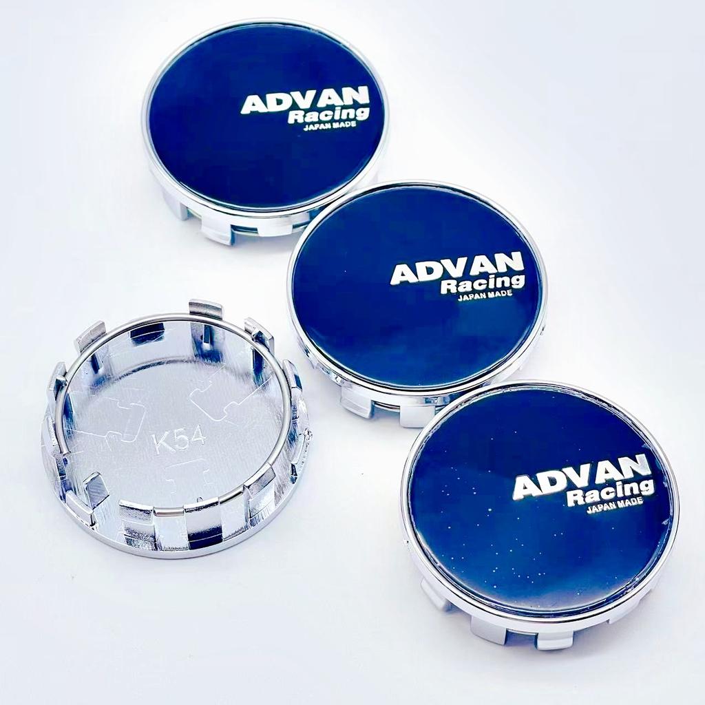 4pcs/Set High Quality 54mm ADVAN Racing Car Wheel Center Hub Rim Cap Styling Cover For ADVAN Emblem Badge Stickers Accessories