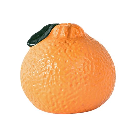Orange Shaped Vase Small Design Hydroponics Vase Decorative Orange Fruit for Home Office