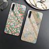 Чехол с цветочным рисунком для Samsung Galaxy A52 A71 A72 A73 A53, чехол из закаленного стекла для Samsung A13 5g A03 A22 A21s A03 Core A42 A70