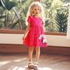 Girls Short Sleeve Cartoon Princess Dress Summer Casual Dress for Children