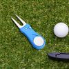 Golf Divot Tool Foldable Divot Repair Tool with Magnetic Sturdy Stainless Steel Pop-up Golf Ball Marker Pitchfork for Golfers