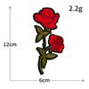 Computer Embroidery National Style Rose Big Safflower Embroidery Cloth Sticker Seam-Free Hot Melt Adhesive Patch Clothing Accessories