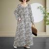 Japanese Retro Long Sleeve Age Reducing Plus Size Casual Long Dresses