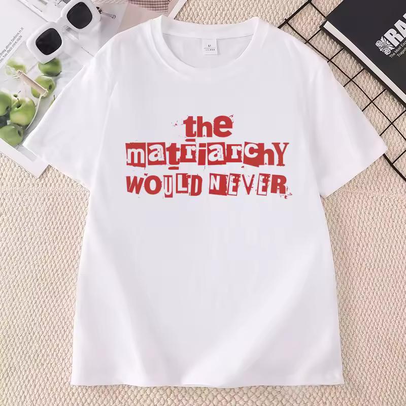 Womens Boxy Minimalist Matriarchy T-shirt Feminist Tee Womens Rights T Shirt Casual Cotton Short Sleeve Round Neck Tees Clothes