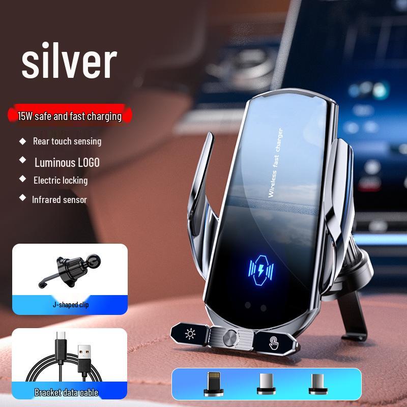 Q88 Magic Clip: Беспроводной автомобильный держатель для телефона 15 Вт со съемным магнитным зарядным устройством и поддержкой навигации