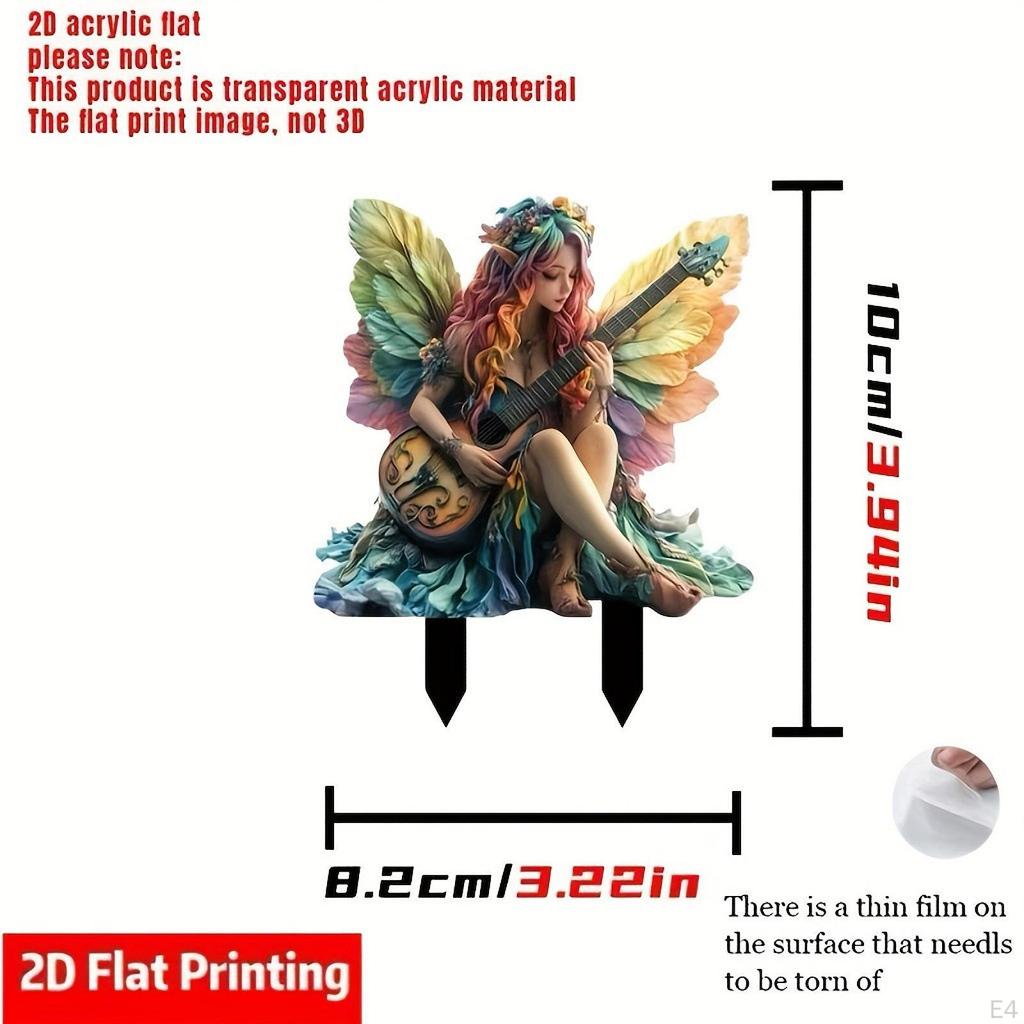 Декор для сказочного сада, украшение в виде эльфа, уличные аксессуары акрил 2D