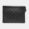 [Pre-Owned] Louis Vuitton Pochette Voyage MM 'Black Monogram Eclipse Canvas' - Very Good #R14ICW