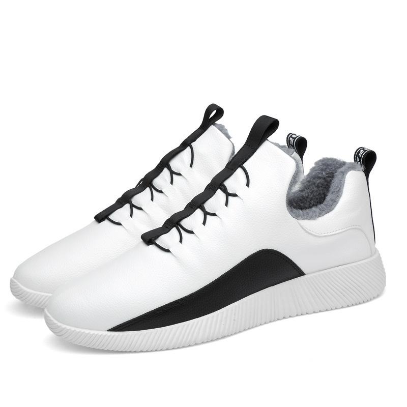 Зимняя обувь мужская меховая теплая 2024 новые мужские ботинки плюшевые противоскользящие зимние ботинки мужские