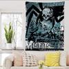 Гобелен Misfits Horror Punk Rock  Плоская печать Таро Хиппи Постер Настенное украшение для общежития  Домашний Арт Декор