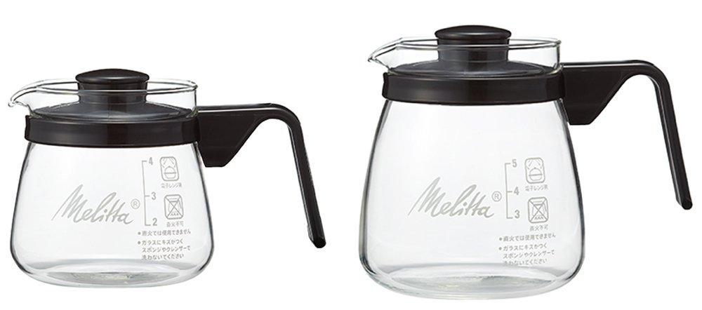 Melitta Кофейный сервиз стеклянный термостойкий безопасный для микроволновой печи 500 мл 4 чашки стеклянный горшок MJG-500S