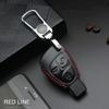 Кожаный брелок с дистанционным управлением от автомобиля, чехол-держатель в виде ракушки для Mercedes Benz CBER Class GL CLS CLK SLK W203 W211 W204, цепочка с 3 кнопками