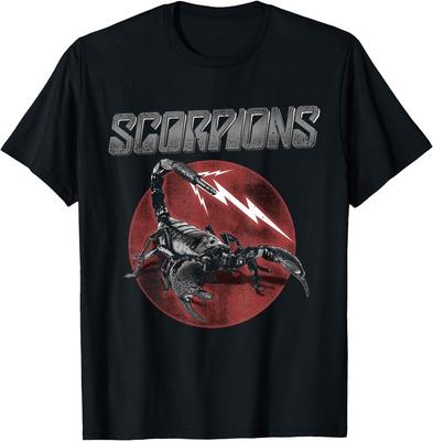 Официальная черная футболка Scorpions с 7-контактным разъемом