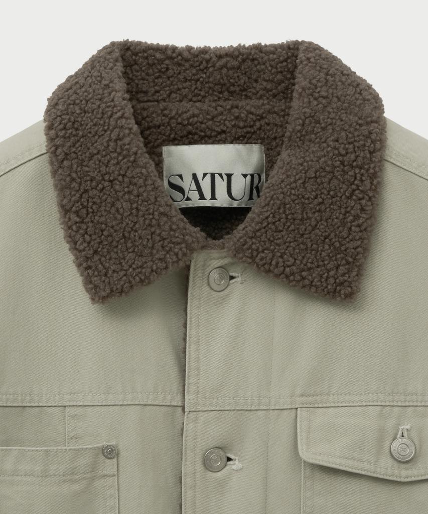 Satur Marron Trucker Jacket Cream