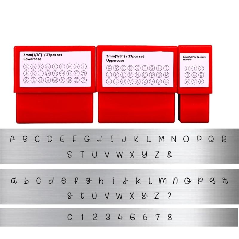 Профессиональный 3 мм стальной штамп для букв и цифр, металлическая ручка, пробойники для кожи, инструмент для резьбы для кожевенного ремесла, изготовления ювелирных изделий