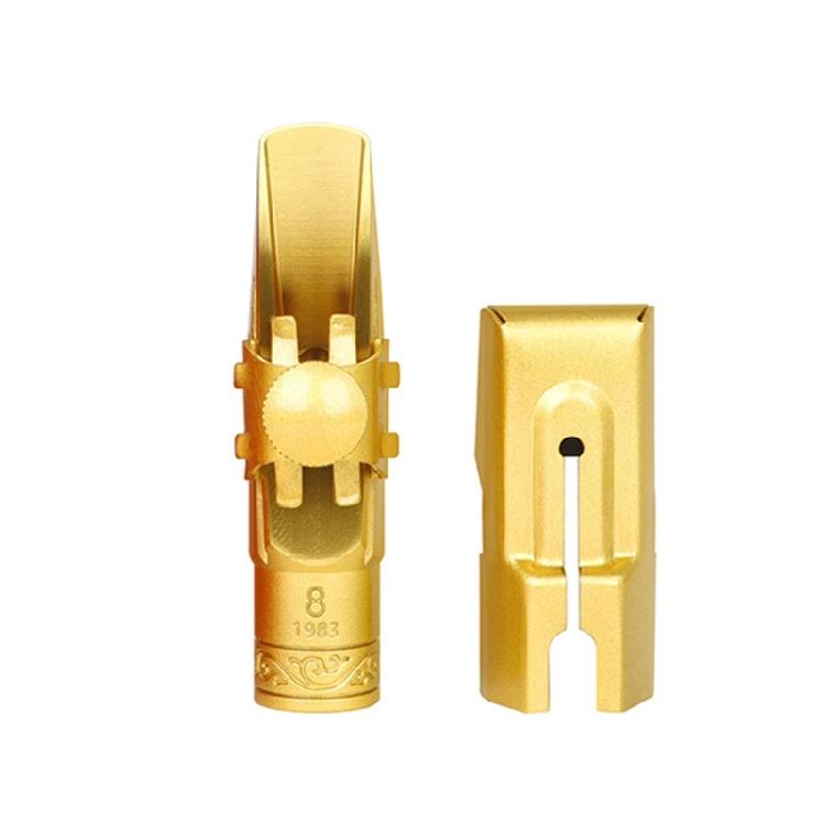 Латунные мундштуки для саксофона 5C/6C/7C/8C/9C для саксофона Профессиональные и для начинающих Металлический мундштук для сопрано-саксофона с колпачками