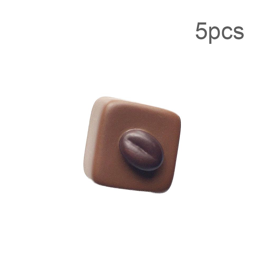 5 шт. имитация еды, шоколадная смоляная художественная композиция, трехмерный милый домашний декор, магнит на холодильник, украшение на холодильник