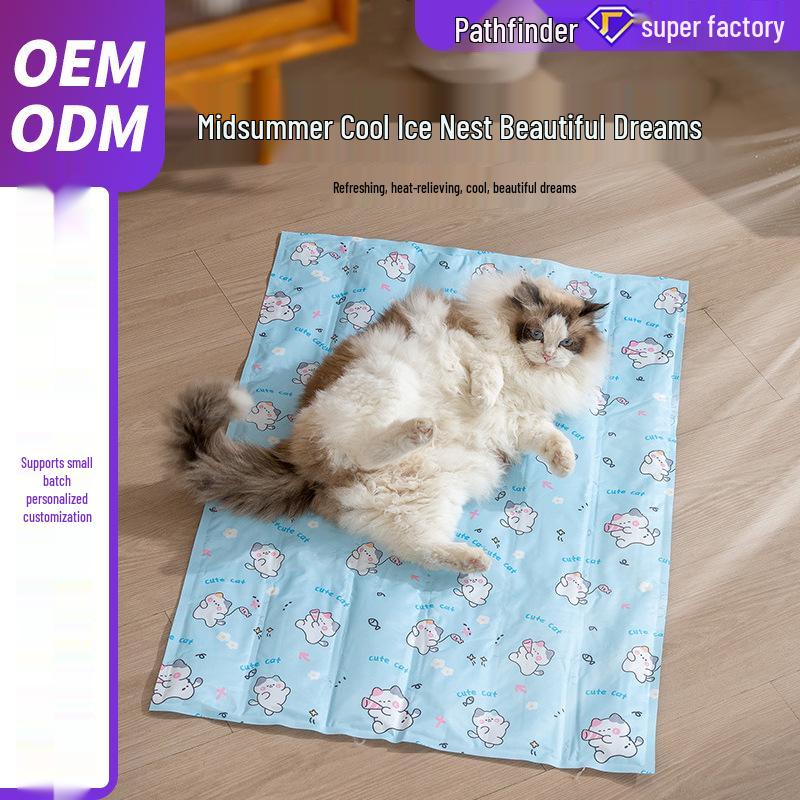Охлаждающий ледяной коврик для питомцев: Летний спальный коврик для собак и кошек, устойчивый к царапинам
