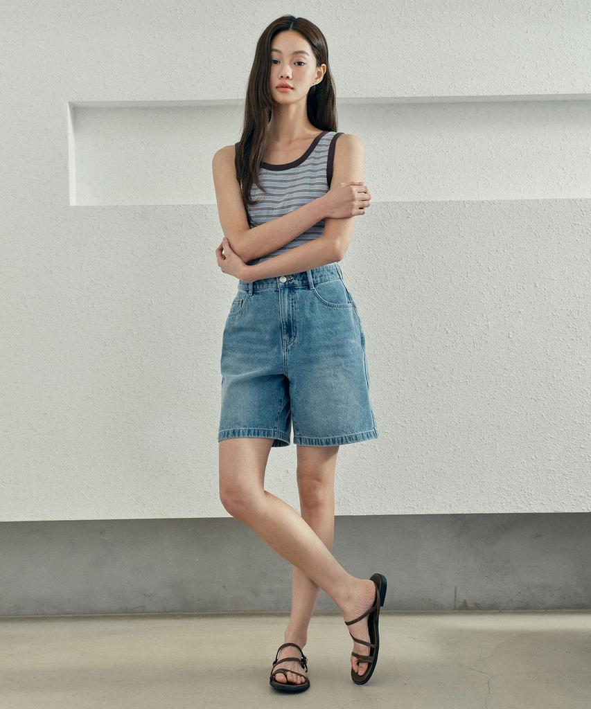 MIND BRIDGE WOMEN [W] Light Blue Denim Shorts