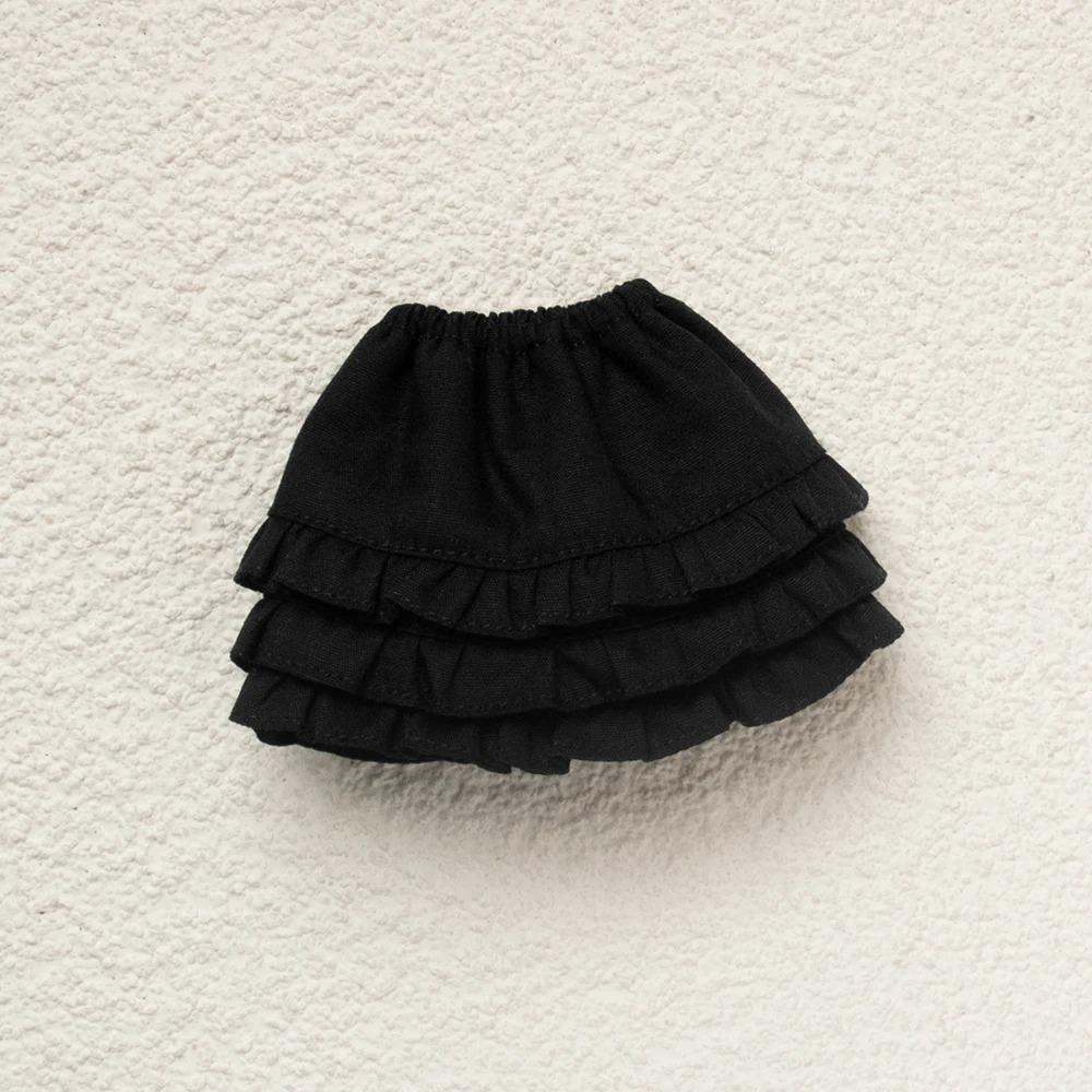 Одежда для Blythe Клетчатая плиссированная юбка Топ без бретелек Тюлевое платье Комплект юбка с оборками для кукол Licca Azones Ob22 Ker YMY аксессуары