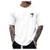 Men's Round Neck Short Sleeve Loose Summer Tops Fashion T-Shirt With Graphic Creative Letters Retro Print Street Sports Casual Tops