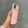 Улучшенный защитный чехол с большим вырезом для камеры для iPhone 16 ProMax, 15 Pro, 14 Pro, 13 Pro, роскошный кожаный чехол с магнитным кольцом