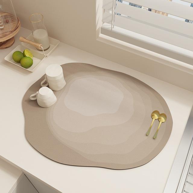 Quick Dry Kitchen Sink Drain Pad Super Absorbent Bathroom Drainer Mats Home Tableware Cups Dish Drying Mat Dinnerware Placemat