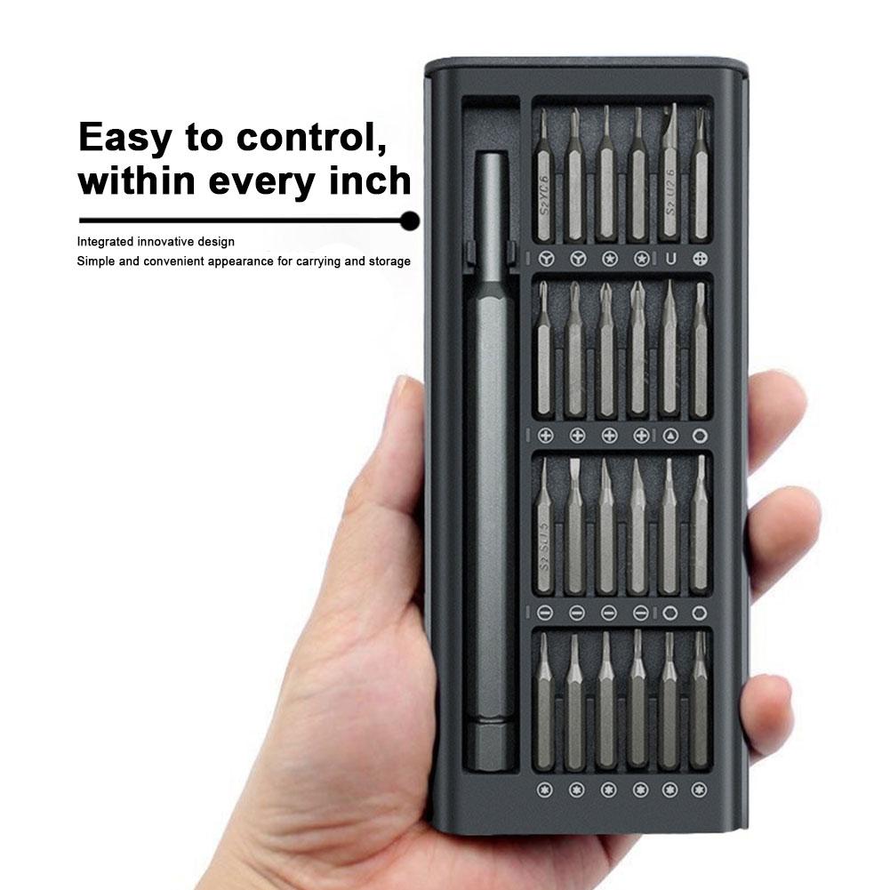 Magnetic Screwdriver Set 24 In 1 Kit Bits Precision Electronics Computer PC Phone Disassembly Multifunctional Maintenance Tool