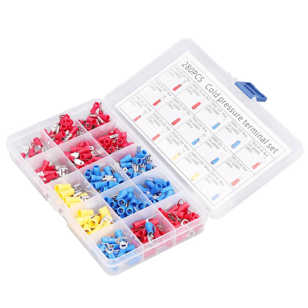 Изолированная электрическая клемма вилка кольцо лопастного типа быстроразъемный проводной соединитель ассортимент