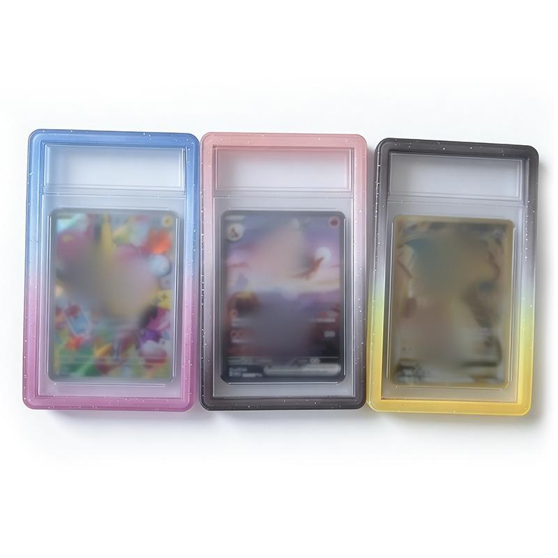 Non-Toxic Gradient Silicone Bumper Case Guard Protector Display Sleeves Skin Tpu For Psa 35Pt Graded Card Slab Sports Game Storage Holder