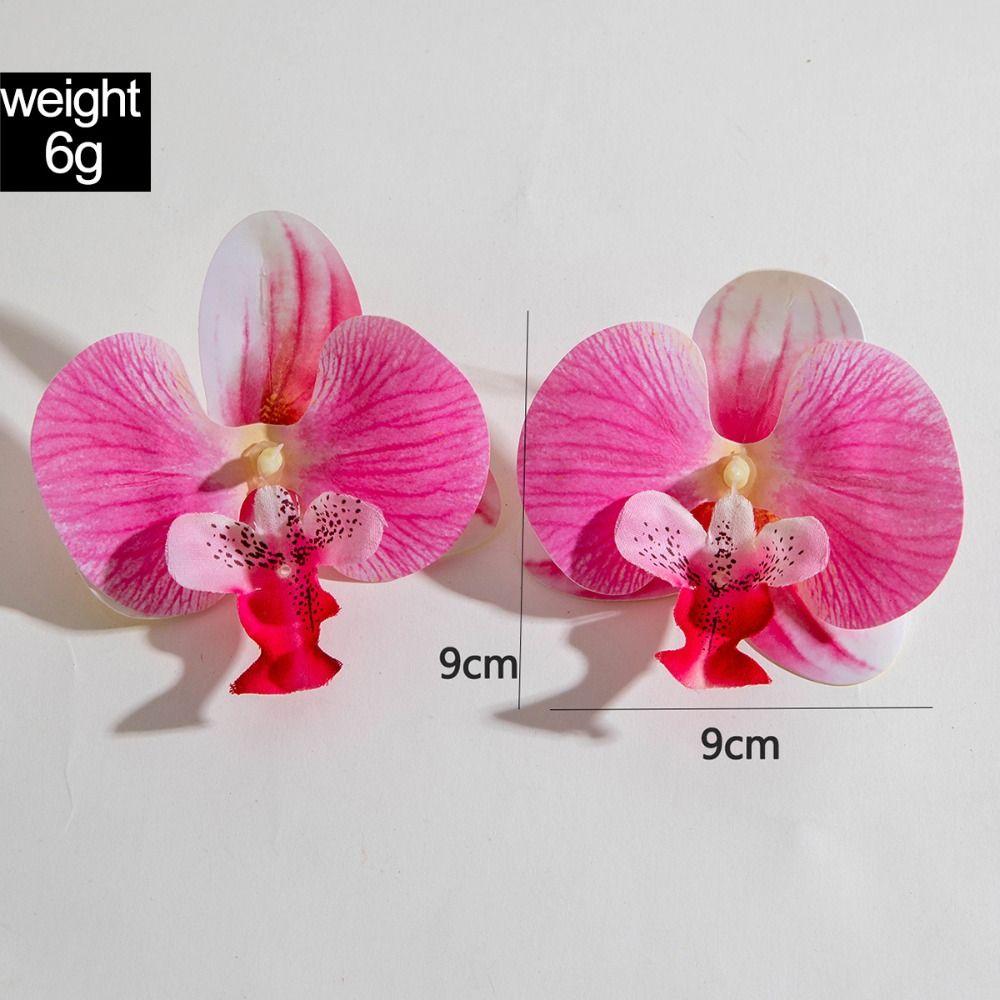 Преувеличенные серьги-цветы, серьги-капли в виде симулированных цветов, серьги с орхидеями-бабочками, подарок