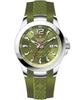 Combat Air Женские часы с силиконовым ремешком, зеленым циферблатом, кварцевые 7758.1838