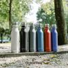GRANDTIES Traveler Bottle, 620ml, available in six colors (Cobalt Blue), with two lids. This stainless steel bottle features a double-walled vacuum in