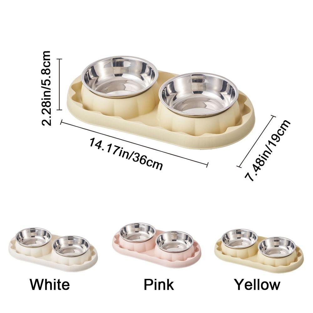 Многофункциональная двойная миска из нержавеющей стали для домашних животных, герметичная, устойчивая, миска для корма животных, нескользящая, дозатор корма для собак, для кошек, собак