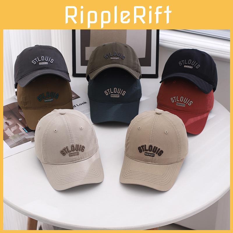 Stlouis Letters Embroidery Duck Cap Outdoor Spring Women Shade Sunscreen Fishing