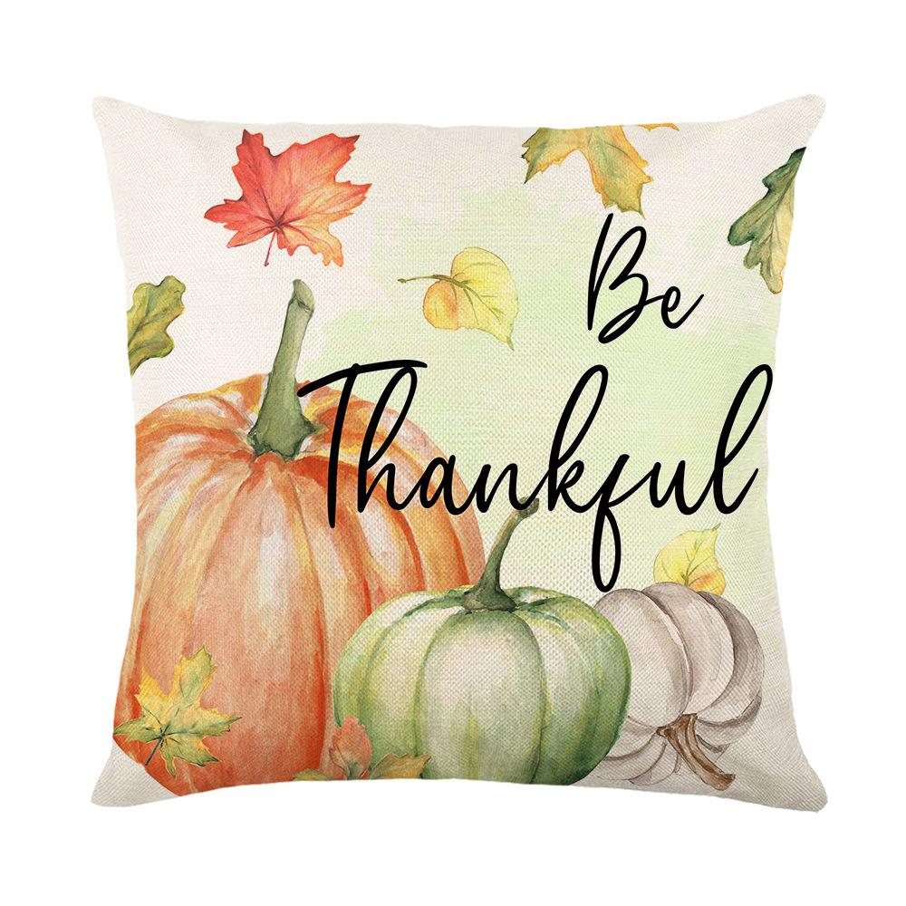 Чехол для подушки с принтом осенней тыквы Harvest Series, льняной чехол для украшения гостиной, чехол для подушки