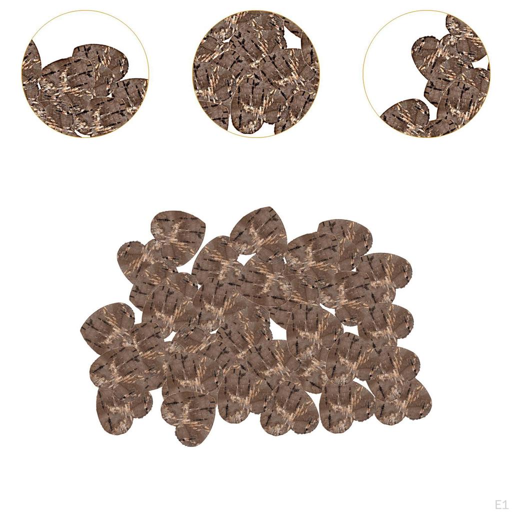 100x Birch Bark Heart Shaped Ornament Table Decor Handmade Holiday Creative Multipurpose Party