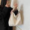Fashionable Ins Large Capacity Tote Bag For Women Available In Chic Colors Like Beige Black Blue And Pink