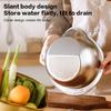Rice Washer Strainer Bowl Stainless Steel Rice Washing Bowl Rice Sieve Colander Fruit And Vegetable Strainer Kitchen Tools