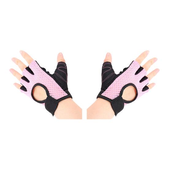 1 пара велосипедных перчаток, дышащие, впитывающие пот, противоскользящие, для мужчин и женщин, для тренажерного зала, фитнеса, силовых тренировок, перчатки на половину пальцев, защита для рук