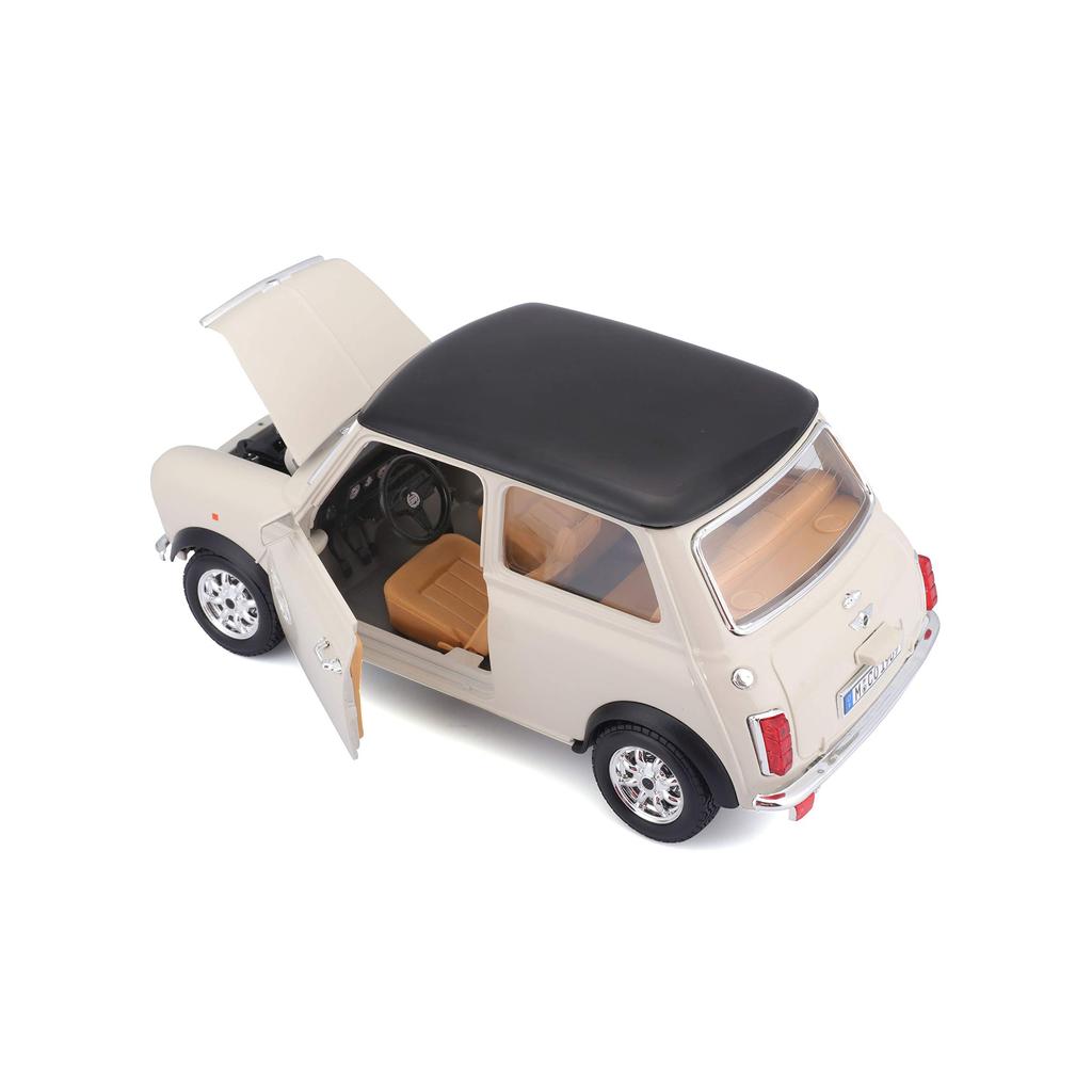 Bburago Масштаб 1969 Mini Cooper Бежевый Литая модель Готовая 1/18 / Автомобиль, Продукт, 18-12036