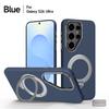 SULADA Magnetic Phone Case for Samsung S26 Ultra Slim PC Handmade Water Sticker Carbon Fiber Texture for Samsung S26+ S26 Case