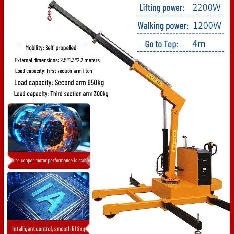 Mobile Electric Hydraulic Mini Crane