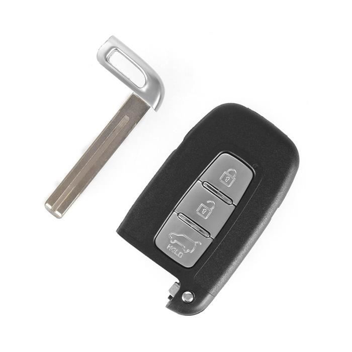 Чехол для ключа для Hyundai ix20 ix35 Elantra Veloster Kia Picanto Rio Venga - 3 кнопки - Плип-пульт с лезвием Phonillico®