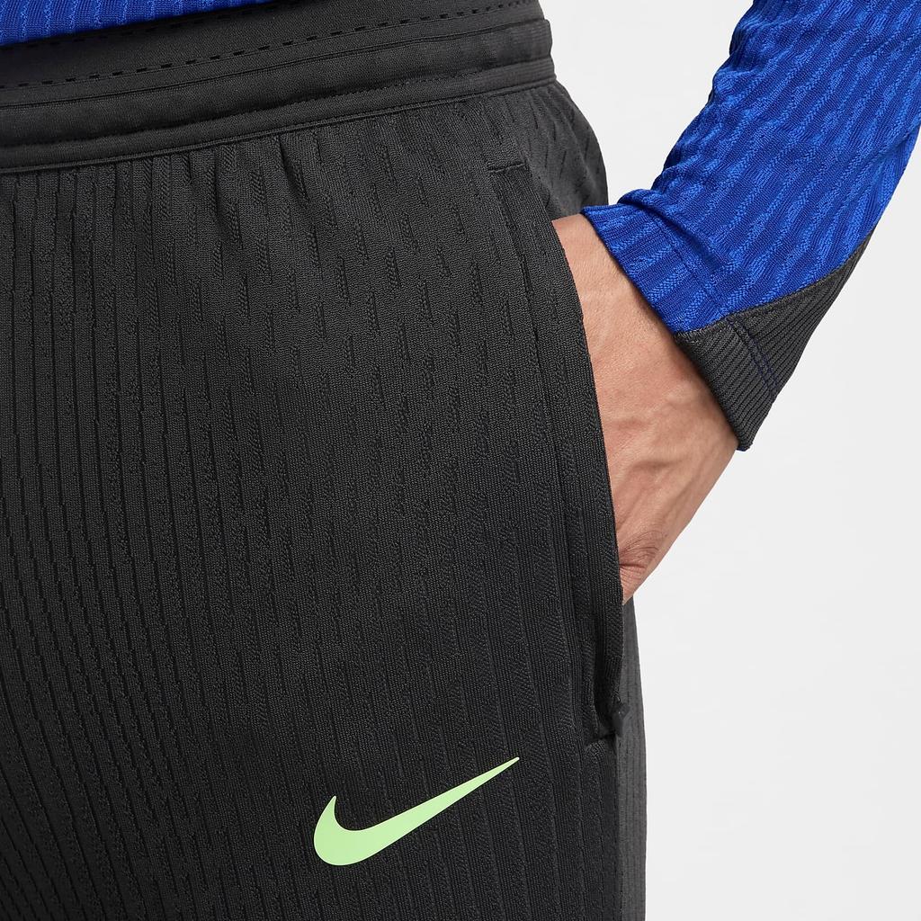 Nike FCDri-FIT ADV FW24 Barcelona Strike Elite Third трикотажные спортивные брюки мужские низ темно-серый бронзовый ударно-желто-зеленый FQ2343-060