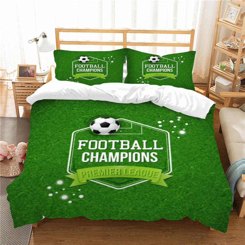 Комплект постельного белья 2/3 шт. пододеяльник, пододеяльник с 3D футбольным принтом, домашнее постельное белье, полиэстер, микрофибра, моющийся для спальни