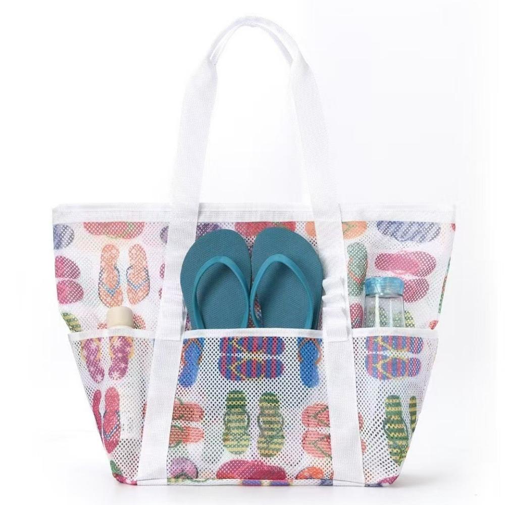 Пляжная сумка большой вместимости, сетка для игрушек, сумка для плавания, многофункциональная дорожная наплечная пляжная сумка, сумка для хранения купальника