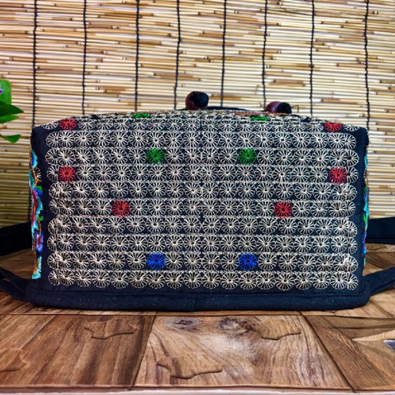 Новая холщовая сумка с вышивкой в ​​этническом стиле Юньнань, сумка для взрослых и детей, школьная сумка, женский рюкзак с вышивкой на плечо