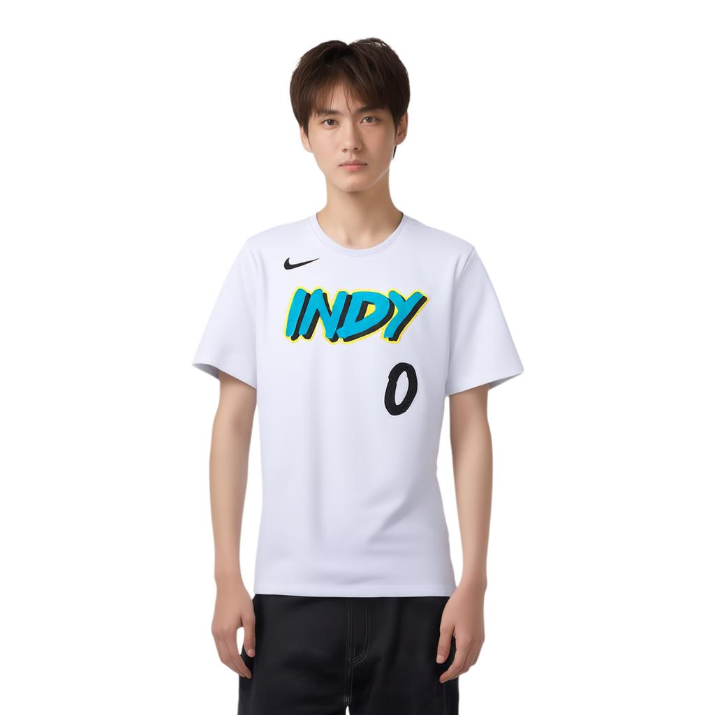 Men's T-Shirt Nike Tyrese Haliburton Indiana Pacers Essential City Edition Men's Nike Nba T Shirt