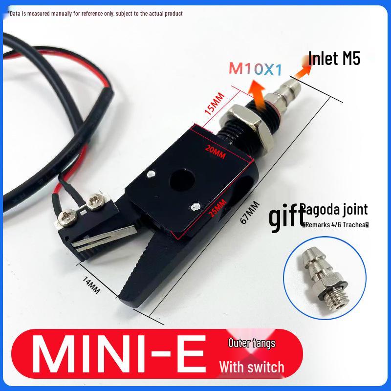 Mini Sprue Gripper for Injection Molding: J1060/J1080 Pneumatic with Detection (A/B/C/E).