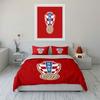 Red Croatian football emblem. Bedding sets Duvet cover sets Duvet covers Pillowcases(1* Duvet Cover 2* Pillowcases without duvet insert)
